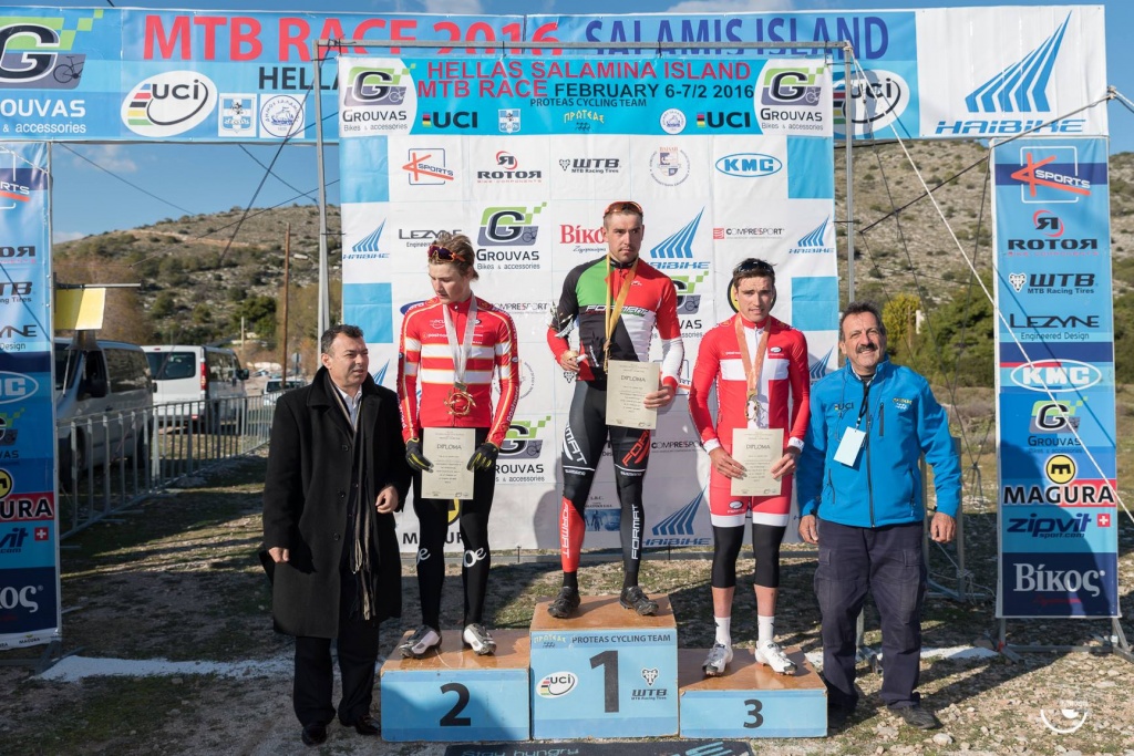 Hellas Salamina Island MTB Race, 6 февраля. Призёры в категории 